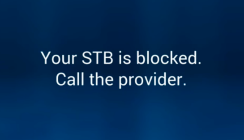Your STB is Blocked